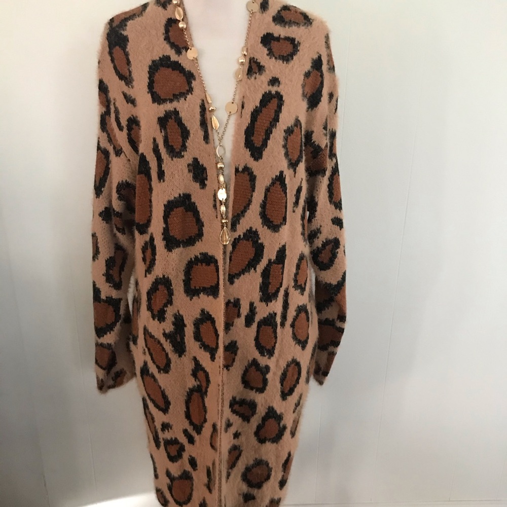 Leopard Long Sweater